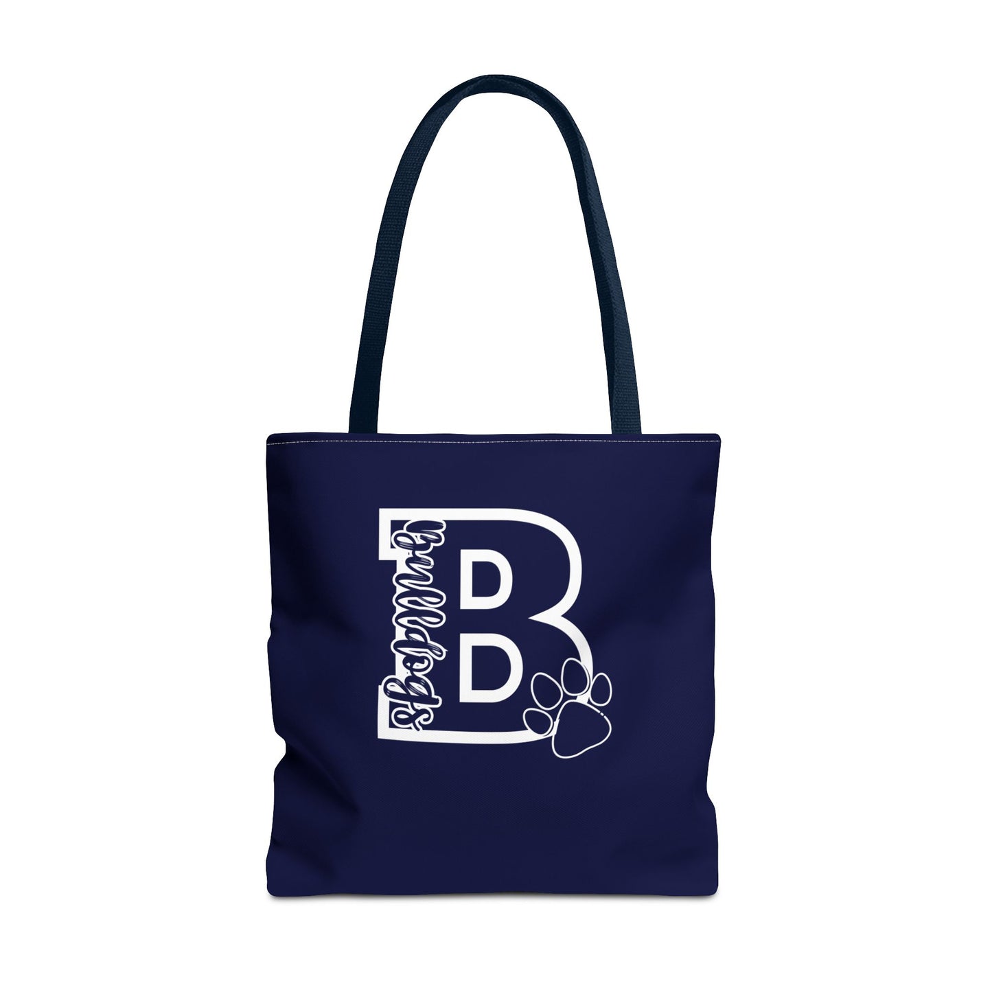 Big "B" Bulldogs Blue Tote Bag