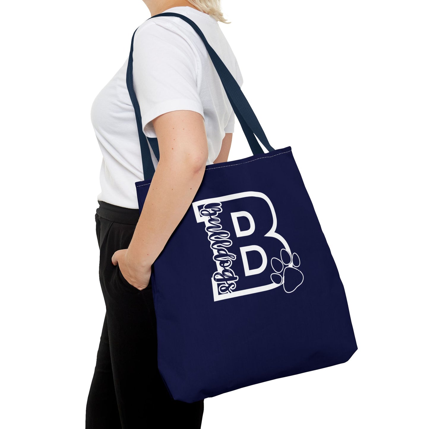 Big "B" Bulldogs Blue Tote Bag