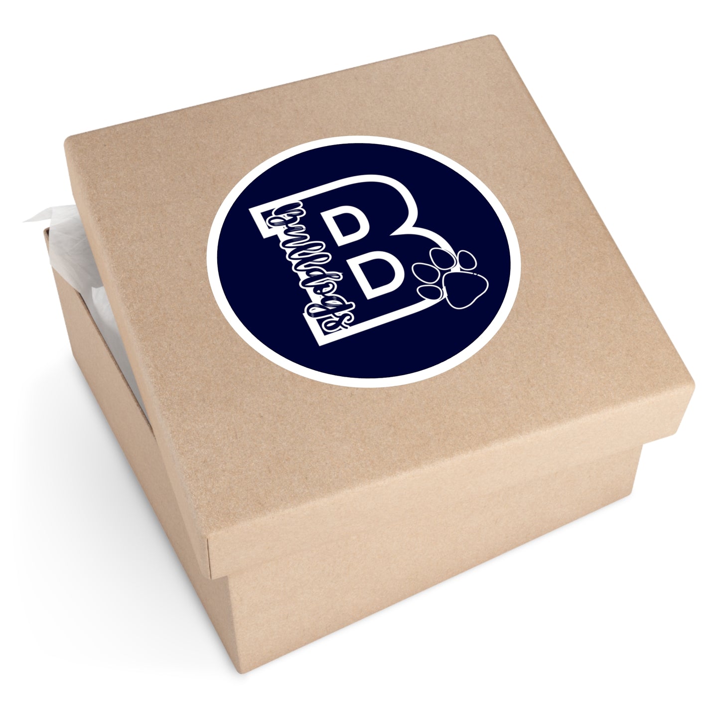 Big "B" Bulldogs Round Sticker