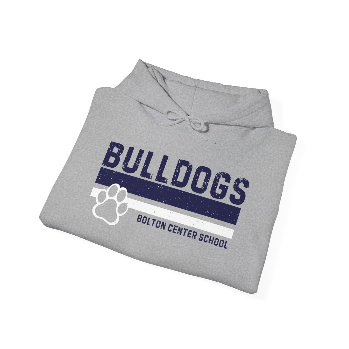 Vintage Bulldogs Striped Hoodie