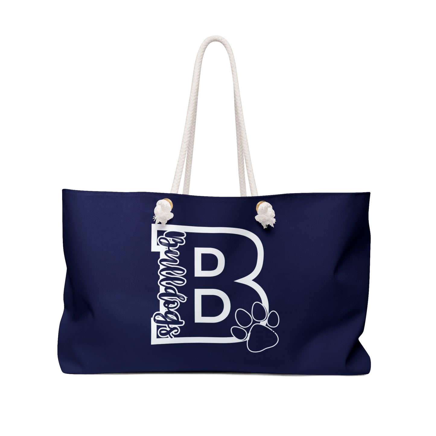 Big "B" Bulldogs Blue Weekender Bag
