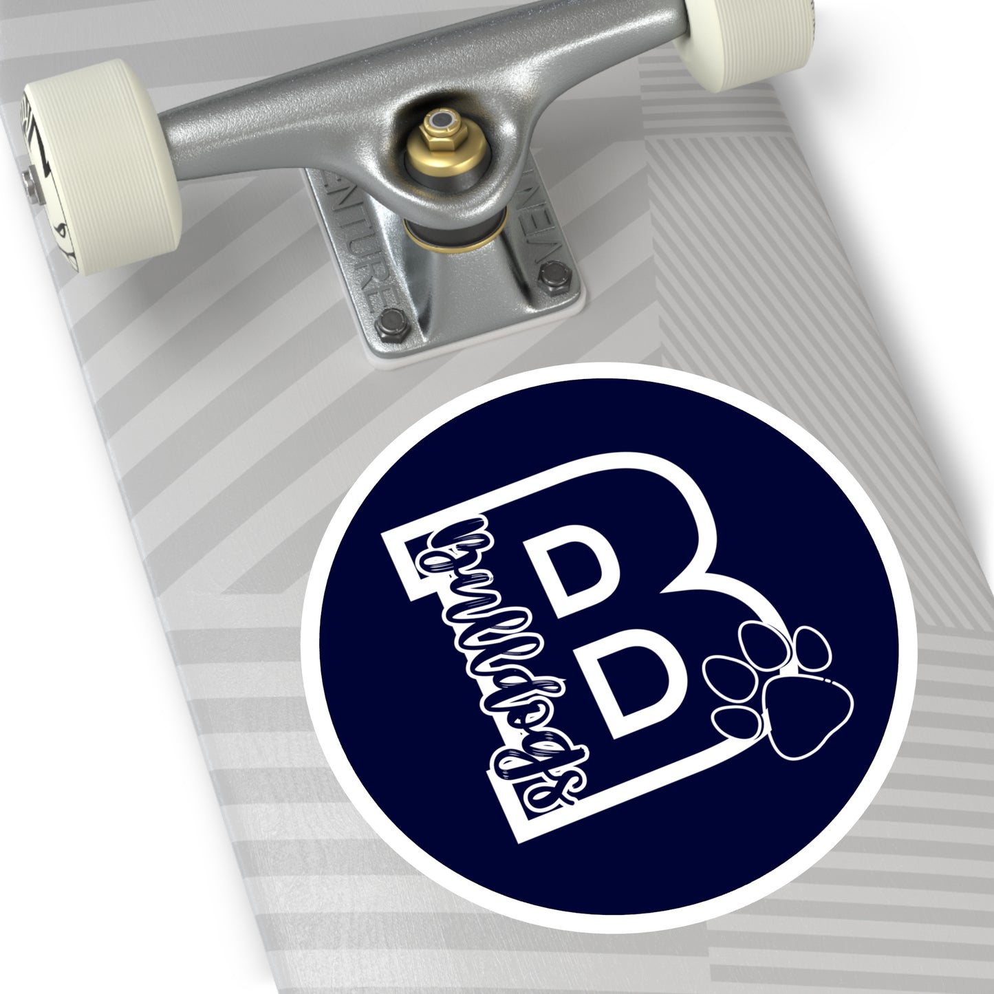 Big "B" Bulldogs Round Sticker