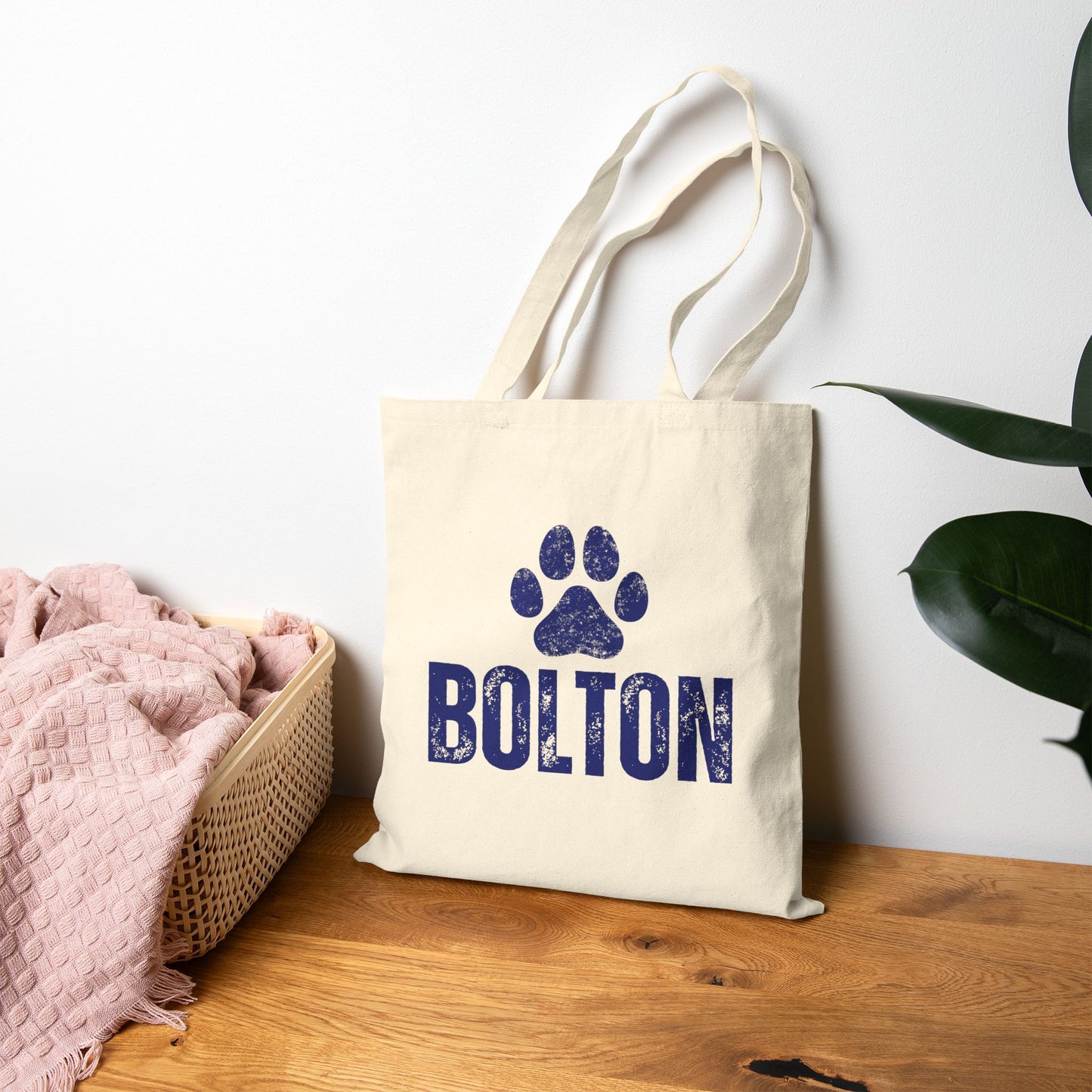 Vintage Bolton Paw Tote Bag