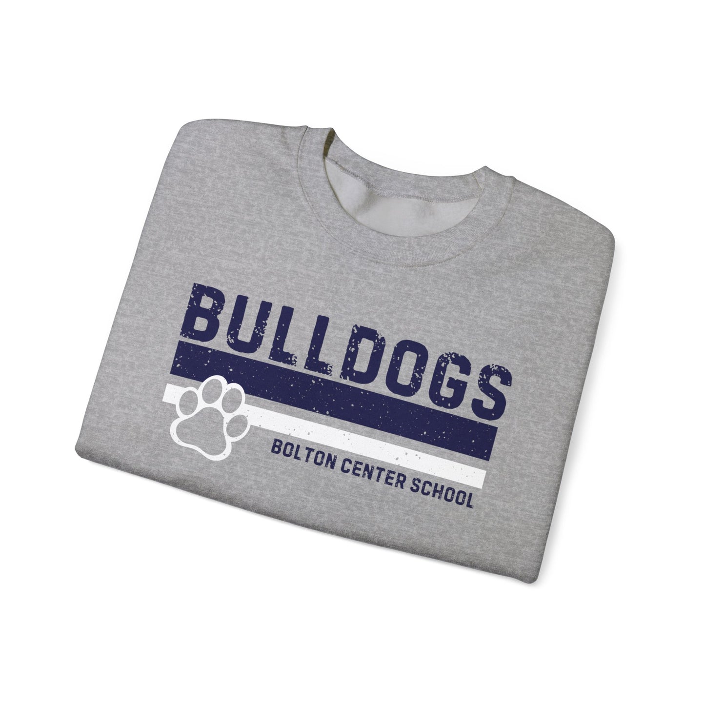 Vintage Bulldog Striped Crewneck Sweatshirt