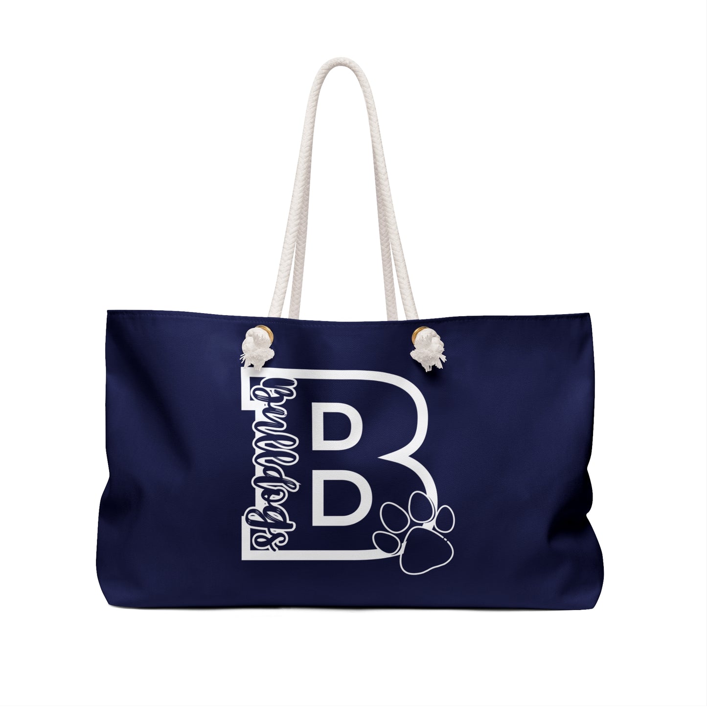 Big "B" Bulldogs Blue Weekender Bag