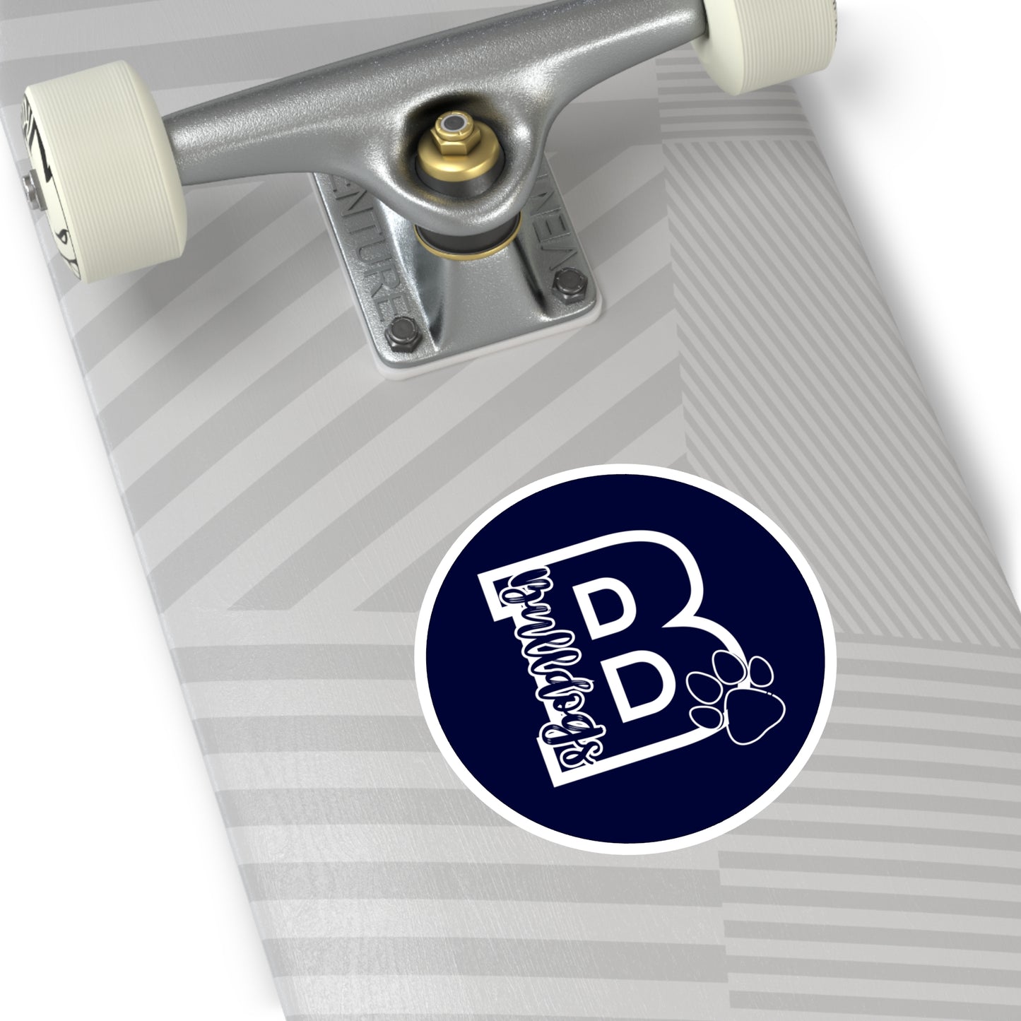 Big "B" Bulldogs Round Sticker