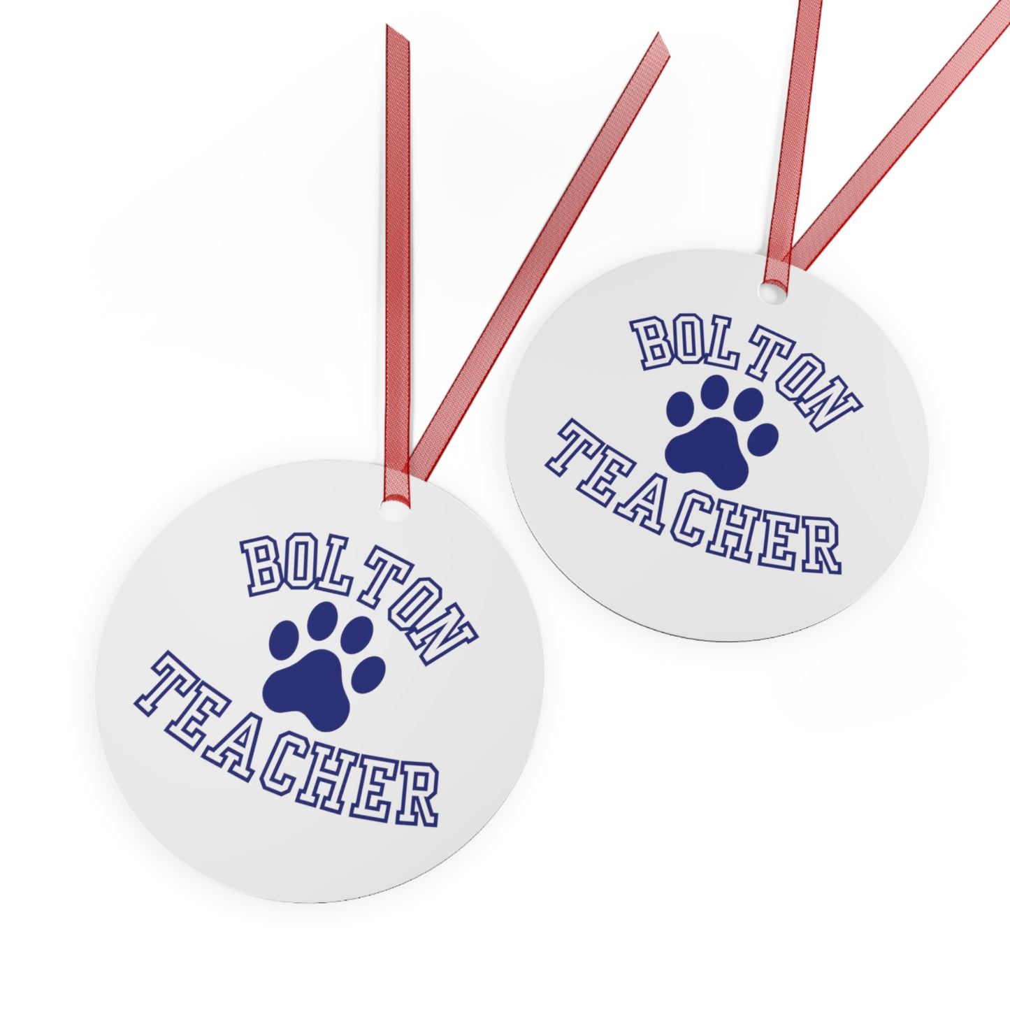 Bolton Teacher Metal Ornament